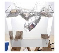 Acrylic Creative Photography Props,Photo Props Shooting Tank, Multi-functional Display Showcase, Shallow Water Tank, Portable Food Cosmetic Storage(40x20x40cm/16x8x16in)