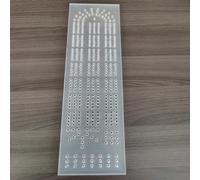 Acrylic Cribbage Board Templates 1/4'' Thick DIY Router Guide Kit for Cribbage Game Unique 3-Track Heavy Duty Woodworking Guide for DIY Game Board.