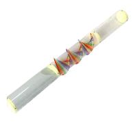 Acrylic Crystal Rain Stick - Filled with Crystal Beads, 15-Minute Continuous Natural Rain Sound, Meditation & Sleep Aid, Healing Sounds