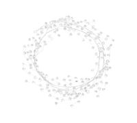 Acrylic Crystal Teardrop Beads String, 59.1 in / 150 cm, 45 Branches Diamond Jewel Ornament, Silver Ice Wire Garland for Wedding, Christmas Tree Decorations, DIY Craft