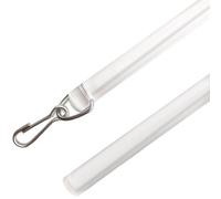 Acrylic Curtain Rod,Clear Curtain Rod,High Strength Drapery Wall Invisible 3- Curtain Help Practical Curtain Closers for Curtains Drapery