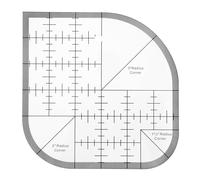 Acrylic Curved Corner Cutter Ruler, Sewing Rulers and Guides for Fabric, Patchwork Quilting Rulers, Quilting Templates for DIY Supplies Multifunctional Tool