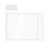 Acrylic Cutting Board Food Grade Clear Chopping Board with Counter Lip 40×30cm Nonslip Transparent Counter Edge Chopping Board with Draining Groove Hanging Hole for Kitchens Countertop Protection