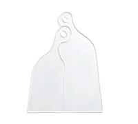 Acrylic Cutting Board Templates - Clear Guide Tool 16" x 6.1", Heavy Duty Router Jig, Board Handle Maker DIY (Durable), Precise Marking,