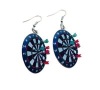 Acrylic Dartboard Dart Board Dangle for women Novelty Funny Game Earrings