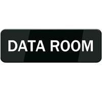 Acrylic Data Room Sign, for Homes, Offices & Data Centers, Thick Self-Adhesive Modern Decor Decal, 3x9 inch.