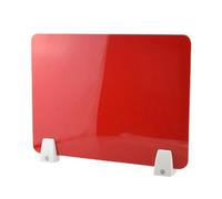 Acrylic Desk Divider, 40x40cm with Clip, Protective Sneeze Guard for Office & School, Ideal Partition for Student Exams, Durable and Easy to Install