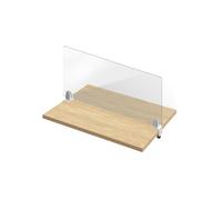 Acrylic Desk Divider Partition Transparent Protective Screen Freestanding Workspace Separator for Offices and Schools Effective Cough Shield Privacy Protection