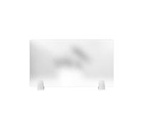 Acrylic Desk DividerFrosted Privacy Panel for Office Workstation Free Standing Table Separator Perfect for School Libraries & Classrooms