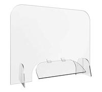 Acrylic Desk Shield for Counter Protect COVID-19 BER for Office & Classroom No Opening eeze Guard Partit C Acrylic Divider for Employers & Customers