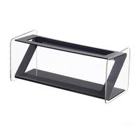 Acrylic Desktop Organizer for Remote Controls and Small Items Storage, Suitable for Office and Home Settings to Keep Workspace Organized and Clutter-Free (black)
