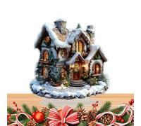 Acrylic Desktop Sign Decoration - Christmas Acrylic Sign Decoration 2d Santa Sleigh | Table Figure, Christmas Display | Stand Figure With Stand Base Vacation Ornament