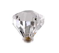 Acrylic Diamond Crystal Style Drawer Knobs Clear Cabinet Pull Handles with Screws for Furniture. (25mm*25mm Screw 3cm)