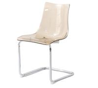 Acrylic Dining Chairs with Backrests - Modern Transparent Design for Dining Tables and Home Décor Enhancement