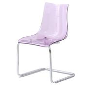 Acrylic Dining Chairs with Backrests - Modern Transparent Design for Dining Tables and Home Décor Enhancement