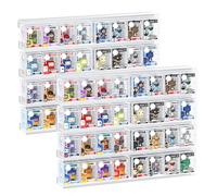 Acrylic Display Bitty Protector Case Compatible with Funko Bitty Pop, Clear 32 Slots Figure Display Shelf for Countertop & Wall-mount, Mini Collection Case, Figure Holder Stand, 2 Pack(Clear)