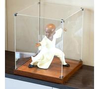 Acrylic display box, Acrylic Collectibles Storage Cube with Thickened Base, Memorabilia Models Dolls Dustproof Protection Showcase(60cm(24")x60cm(24")x30cm(12"))