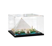 Acrylic Display Box, Acrylic Display Case For Lego 21058 Great Pyramid Of Giza Model, Transparent Dustproof Display Box, 40*40*25cm, (Model Not Included)