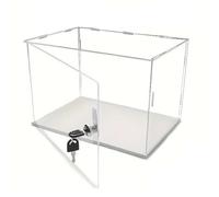 Acrylic Display Box,Acrylic Locking Display Case for Collectibles, Retail Storage Cabinet with Keys, Multi-Functional Organizer for Action Figures (8"x6"x6") - Secure & Stylish Storage Solu