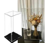 Acrylic Display Box,Clear Acrylic Display Case 60x45x40cm - Stackable Dust-Proof Show Box for Souvenirs & Collectibles, Transparent Storage Container for Home & Office Decor (40x40x10cm)