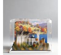 Acrylic display box compatible with L*E-GO, suitable for L*E-GO 21063 collection display, storage box, dust cover (model not included).