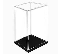 Acrylic Display Box,Extra Tall Acrylic Display Case - Clear Dust Cover Box for 10-24" Items, Narrow Rectangular Showcase, Alternative to Glass Case, Perfect for Collectibles & Models