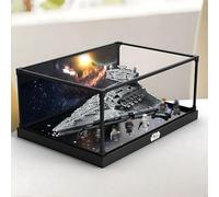 Acrylic Display Box for L-e*g-o 75394 Star Annihilator Model, Transparent Dustproof Display Box, Compatible with L-e*g-o 75394 Construction kit (Model not Included) (background)