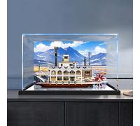 Acrylic Display Box for L-e*g-o for 21356 Canal Steamboat Building sets Model,Transparent Dustproof Box, Perfect for Study, Bedroom, Living Room - Ideal for BrickFan (Model Not Included)
