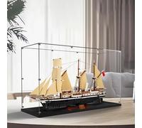 Acrylic Display Box for Lego 10335 Endurance Expedition Ship - Dust Storage and Protection, Painted Background, Gift Box (Building Blocks Not Included)
