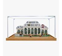 Acrylic Display Box for Lego 21353 Botanical Garden Model, Transparent Dustproof Display Box, Storage Box, Compatible with Lego 21353 Construction kit (Model Not Included) (Wooden Base 3mm)