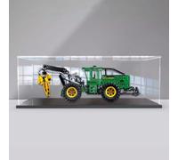 Acrylic display box for Lego 42157 Tractor model , Transparent Dustproof Display box, Compatible with Lego 42157 construction kit (model not included) (Black base)