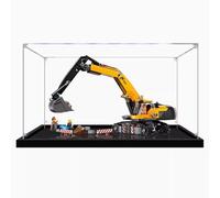 Acrylic Display Box for Lego 60420 Yellow Excavator, Transparent Dustproof Display Box, Compatible with Lego 60420 Construction kit (Model Not Included) (2mm)