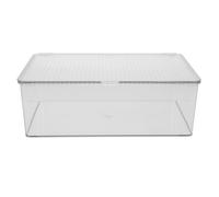 Acrylic Display Box for Pin Badges Jewelry and Crafts - Transparent Storage Organizer with Lid Multi-Functional 27.20X15.80X9.00Cm for Desktop Use