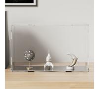 Acrylic Display Box Transparent Black 31x17x19cm Dustproof Showcase Case - Small