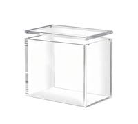 Acrylic Display Box UV Shielding Stackable Organizer Bins | Booster Box Storage Case Acrylic Protector for Doll Figure Perfume Card Museum Collector Shelf Table Living Bedroom Study