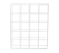 Acrylic Display Box with Compartments for Collectibles Dusts Resistant Organizers High Transparency Badge Holder Anime Merchandise Display