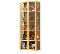 Acrylic Display Cabinet Display Cases For Collectibles Cabinet Storage Cabinet With Doors Double-door Design Transparent On Three Sides Strong Load-bearing Capacity Suitable For Various Home Storage