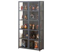 Acrylic Display Cabinet Display Cases For Collectibles Cabinet Storage Cabinet With Doors Double-door Design Transparent On Three Sides Strong Load-bearing Capacity Suitable For Various Home Storage