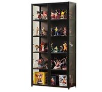 Acrylic Display Cabinet Display Cases For Collectibles Cabinet Storage Cabinet With Doors Double-door Design Transparent On Three Sides Strong Load-bearing Capacity Suitable For Various Home Storage