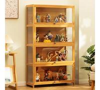 Acrylic Display Cabinet for Collectibles, Dustproof, Three-Layer Curio Collection, Transparent Design, Ideal for Living Room or Bedroom, 70cm x 33cm x 106cm