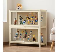 Acrylic Display Cabinet for Collectibles, Dustproof, Three-Layer Curio Collection, Transparent Design, Ideal for Living Room or Bedroom, 70cm x 33cm x 106cm