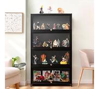 Acrylic Display Cabinet for Collectibles, Dustproof, Three-Layer Curio Collection, Transparent Design, Ideal for Living Room or Bedroom, 70cm x 33cm x 106cm