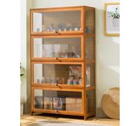 Acrylic Display Cabinet with Doors - Curio Sto for Home Decor, Strong Load-Bearing Shelves, Perfect for Collectibles and Showcase Items