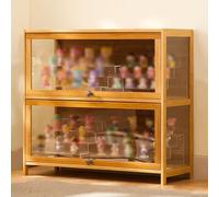 Acrylic Display Cabinet with Doors - Strong Load-Bearing Curio Showcase for Collectibles, Home Decor, and Shelves - Ele Sto Solut for Displaying Treasures