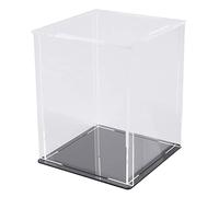 Acrylic Display Case, 10x10x12CM Clear Dustproof Protection Showcase Cube Show Box mit Black Base Box Organizer For Action Figures Toys Collectibles Jewelry
