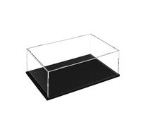 Acrylic Display Case, 35 x 25 x 15 cm Clear Collectibles Display Box Display Stand Storage Protective Box for Minifigure, Toys, Crafts, Memorabilia, Jewelry
