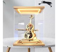 Acrylic Display Case 4 6 8 10 12 14 16 18 20 24 in Tall Acrylic Display Case, Light Up Clear Show Box with Door, Narrow Dust Cover for Figures Toy Dolls(40x40x50cm(16x16x20in))