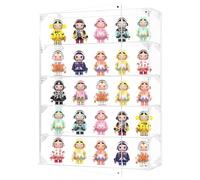 Acrylic Display Case, 5 Layer Clear Display Case for Mini Funko Pop Figures, Wall Mounted or Desktop Dustproof Display Cabinet Box for Collectibles Mini Figures Lego Models Mini Toys (31.5x10.2x42cm)