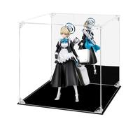 Acrylic Display Case Clear Action Figure Display Case with Mirrored Back, Dustproof Protection Display Box Alternative Glass Case for Collectibles Figures Models Doll Toys (12x12x12 inch, 30x30x30cm)