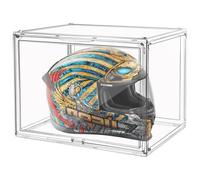Acrylic Display Case Clear Storage Box Countertop Cube for Collectibles, Action Figures, Display Case for Helmets, Miniature Figures, Dustproof Protection, Storage & Organising (45 x 33 x 33 cm)